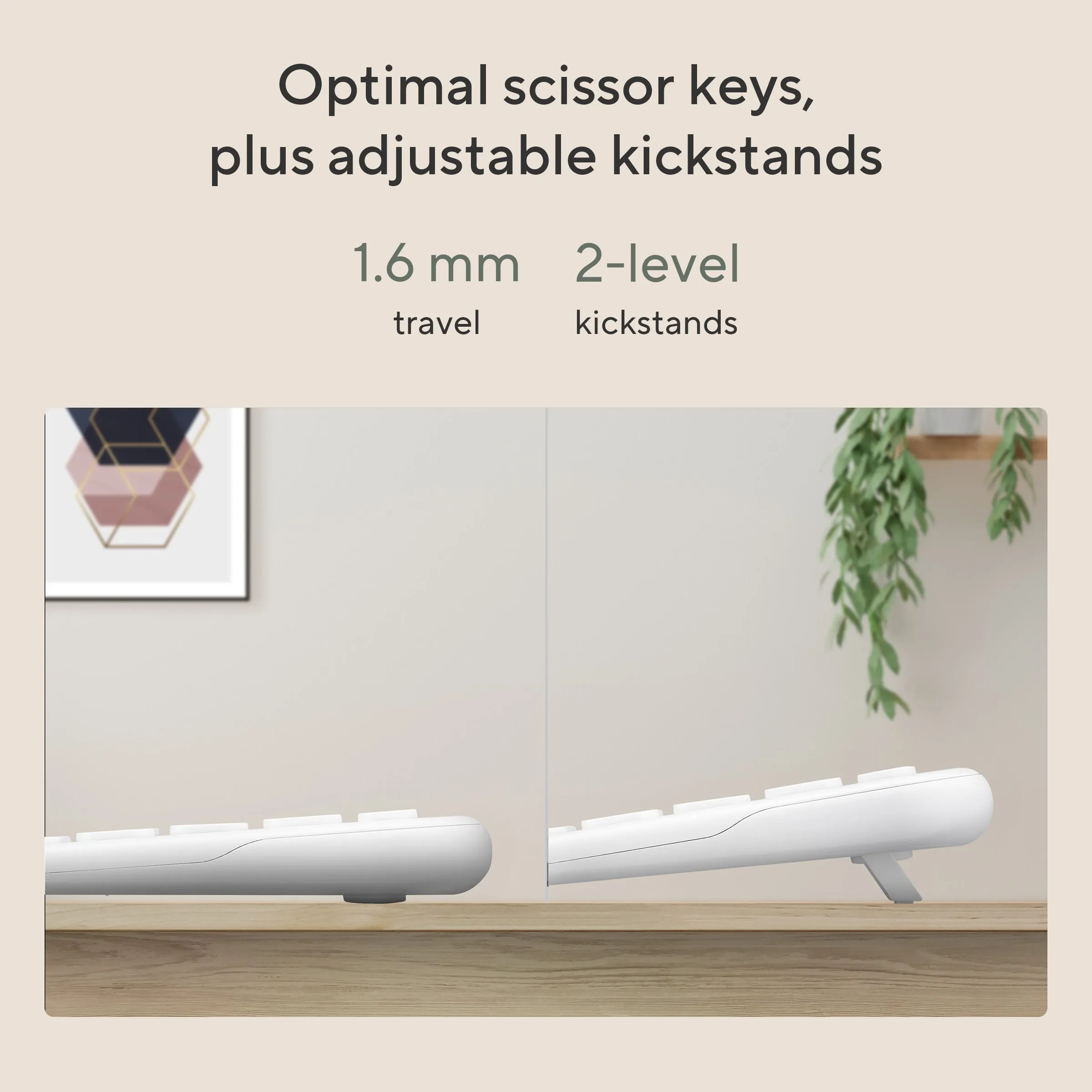 ASUS Marshmallow Wireless Keyboard KW100-IW-CP with Copilot Key - Image 2